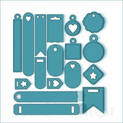 Mini-Tags - Stanzschablone